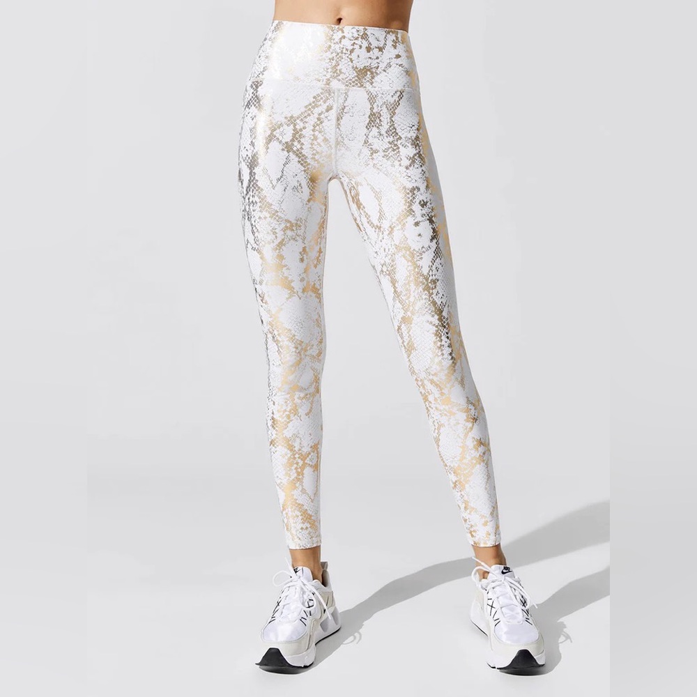 Carbon 38 Metallic Snake High Rise Legging